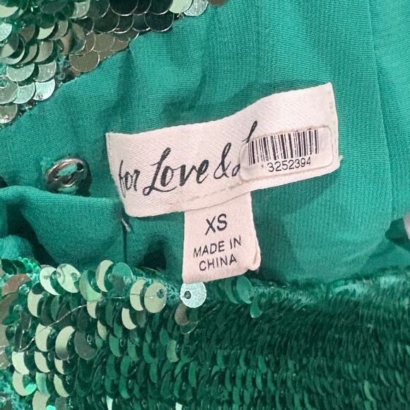 For Love and Lemons Marais Sequin Mini Dress Size XS - Picture 13 of 16
